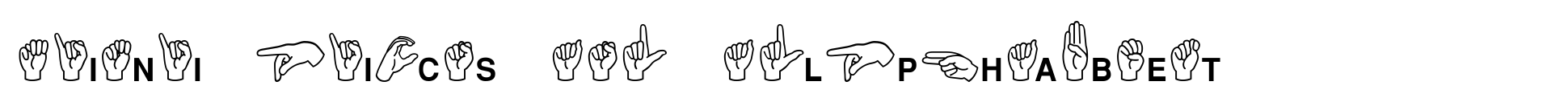 Mini Pics Alphabet ASL